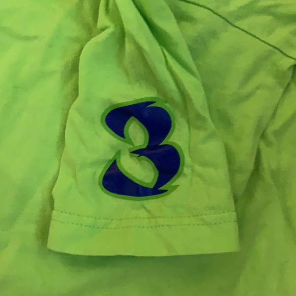 Neon Adidas Green Kids Graphic Tee shirt size L - Picture 4 of 5